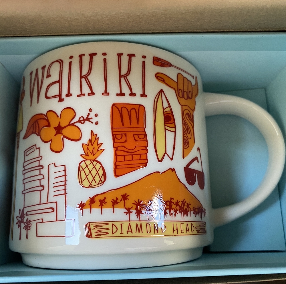 Starbucks Been There Series Mug Waikiki Hawaii NIB